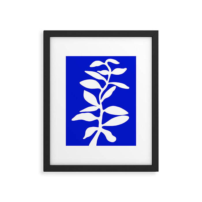 blue stem Framed Art Print Gallery Image 1