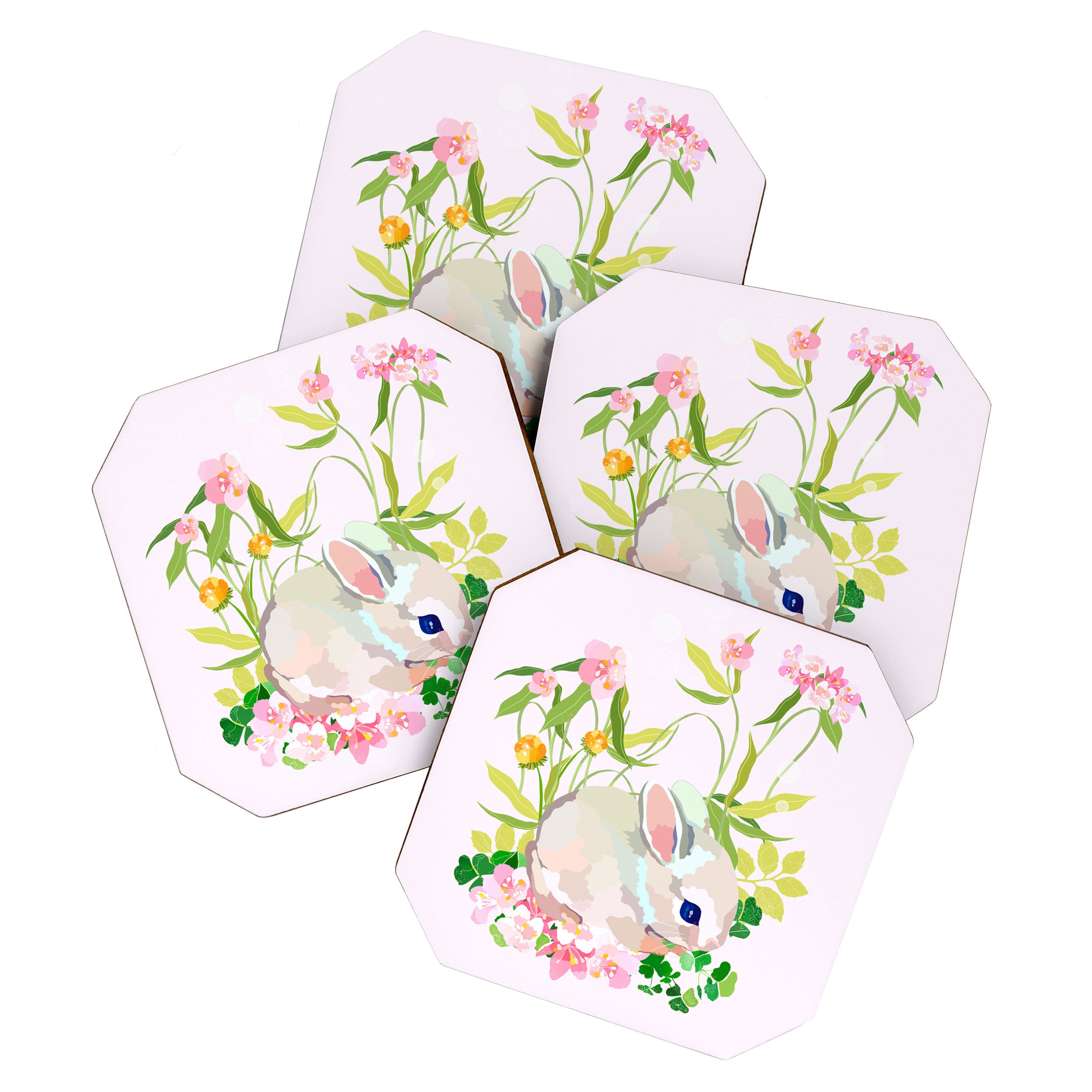 springtime bunny Coaster Gallery Image 1