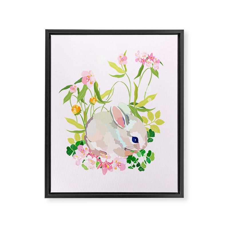 springtime bunny Framed Canvas Print Gallery Image 6