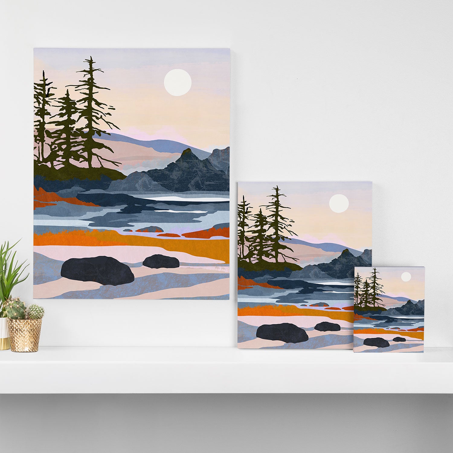 valley moon Canvas Print Gallery Image 3