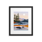 valley moon Framed Art Print Gallery Image 5