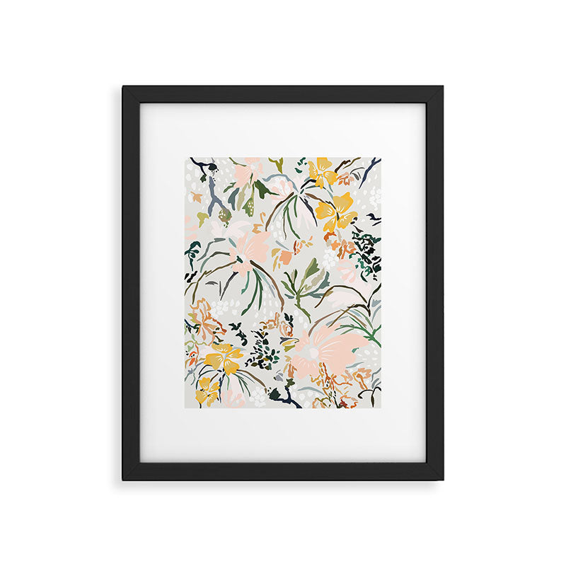 wallpaper poem Framed Art Print