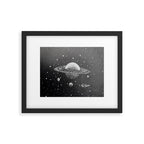 "Saturn's Moons" Outer Space Original Art, Planets, Galaxy Wall Decor Framed Art Print Gallery Image 5