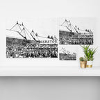 "The Starting Gate" Saratoga Springs Race Course Track Canvas Print Gallery Image 3