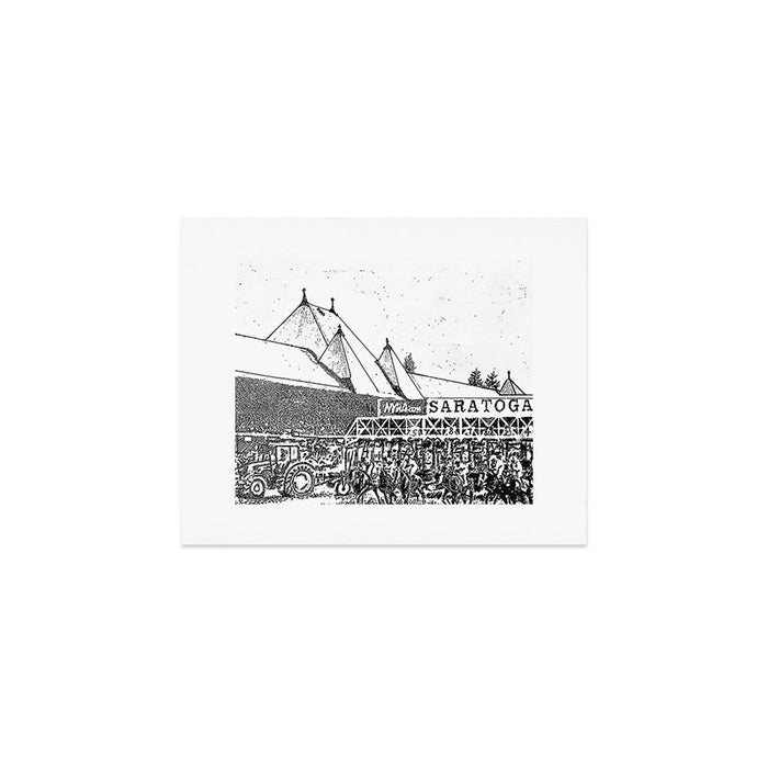 "The Starting Gate" Saratoga Springs Race Course Track Art Print Gallery Image 1