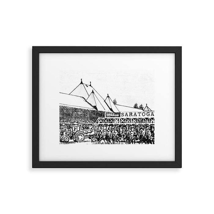 "The Starting Gate" Saratoga Springs Race Course Track Framed Art Print Gallery Image 1