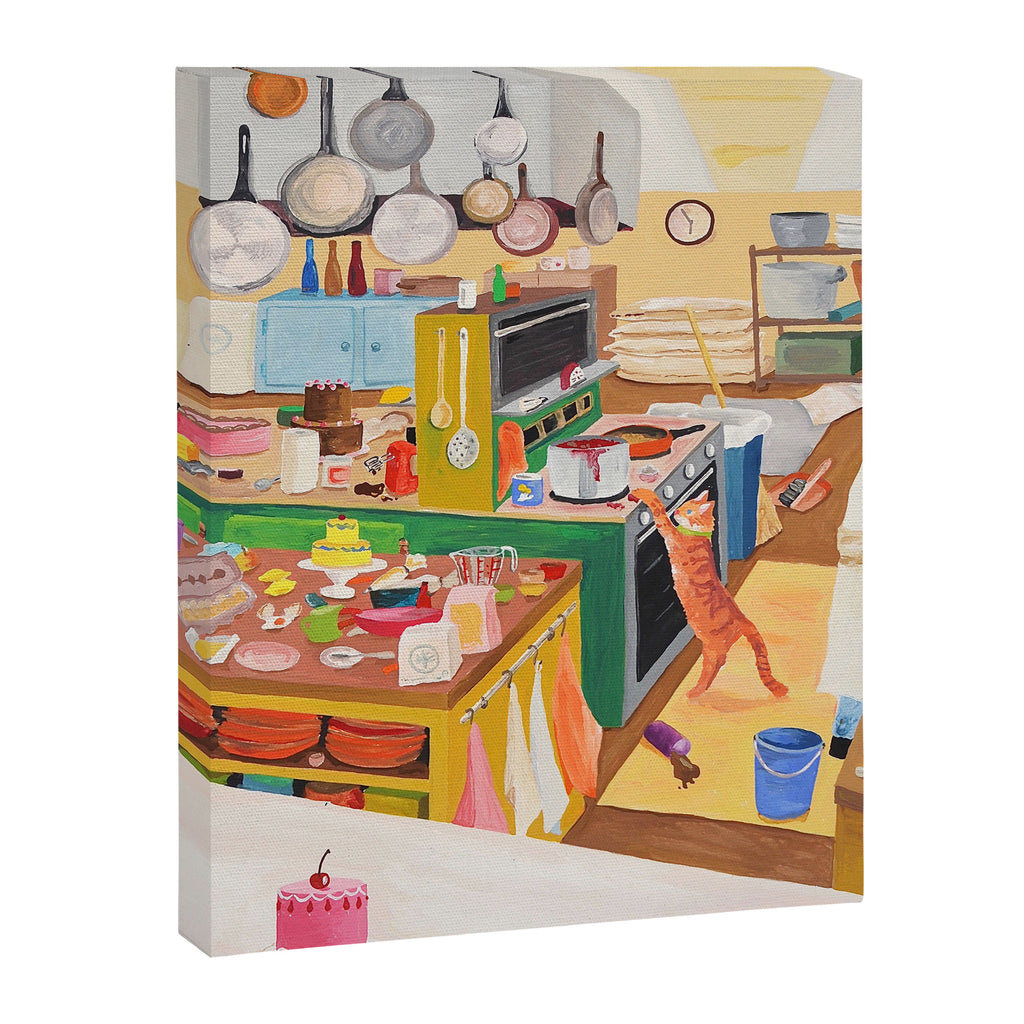 A Cat in the Kitchen Canvas Print Gallery Image 6