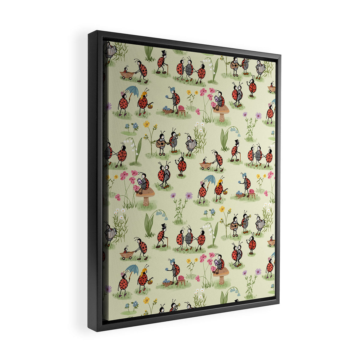 A Ladybug Life Framed Canvas Print Gallery Image 2