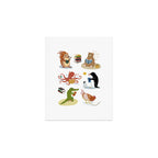 Animal Readers Art Print Gallery Image 1