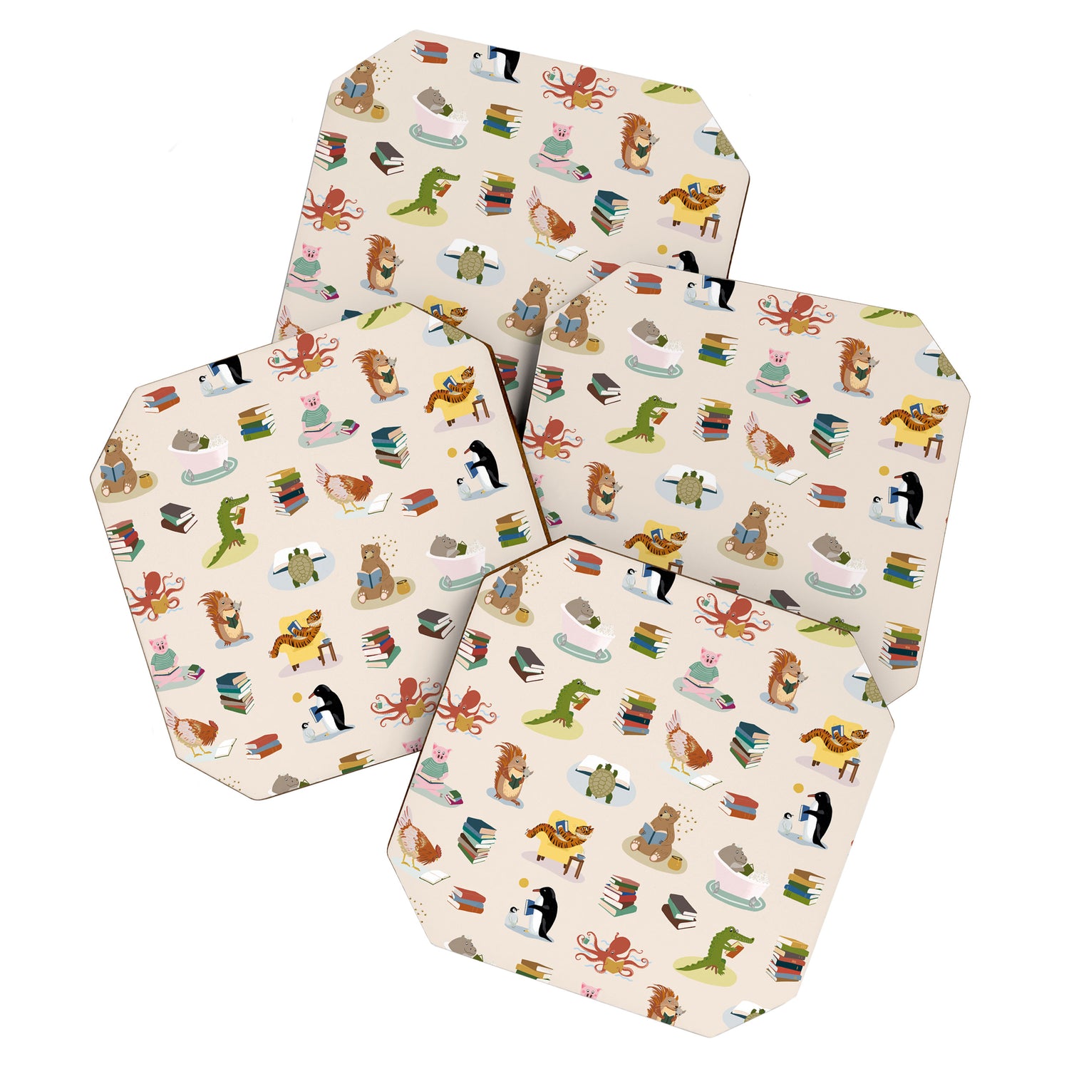 Animal Readers Coaster Gallery Image 1