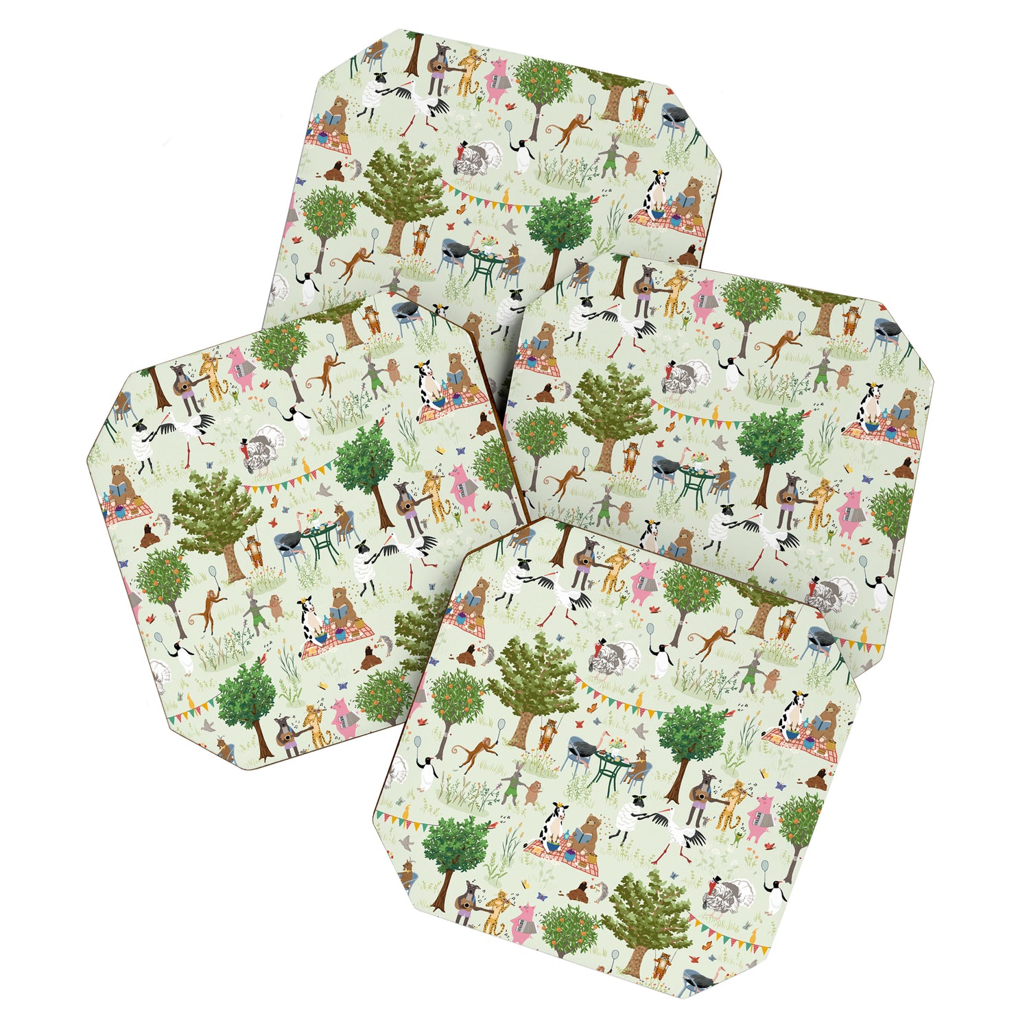 Animals' Garden Party Coaster Gallery Image 1