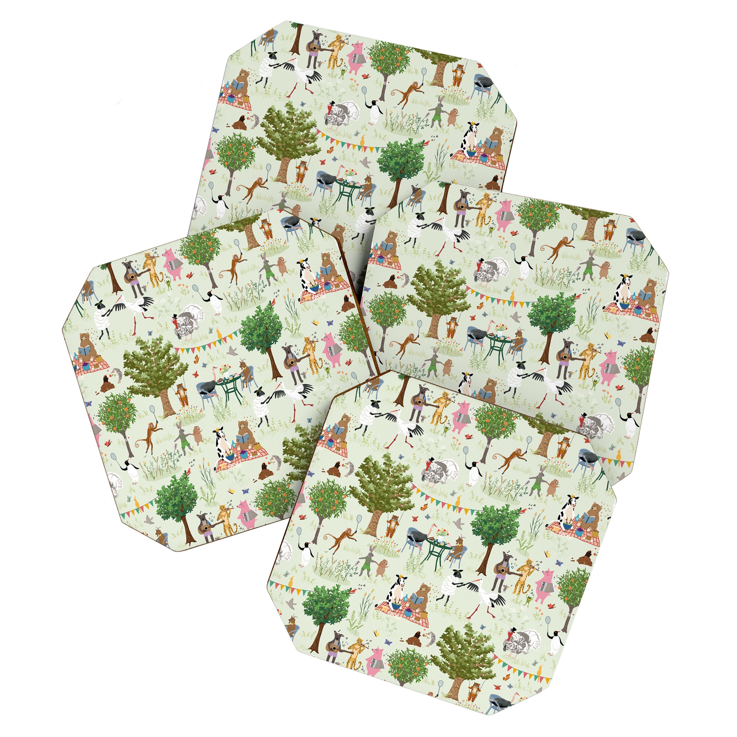 Animals' Garden Party Coaster Gallery Image 1