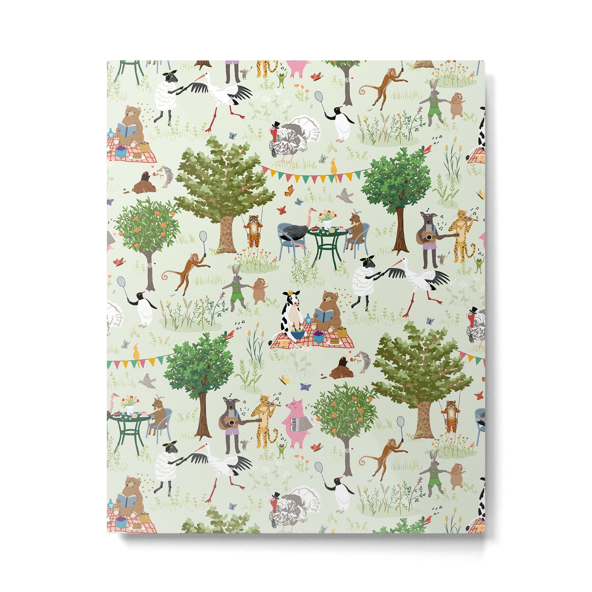 Animals' Garden Party Metal Print Gallery Image 6