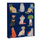 Cat Queens (Blue) Canvas Print Gallery Image 8