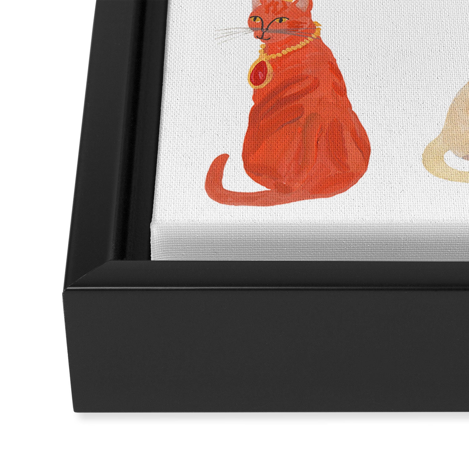 Cat Queens Framed Canvas Print Gallery Image 3
