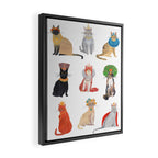 Cat Queens Framed Canvas Print Gallery Image 2