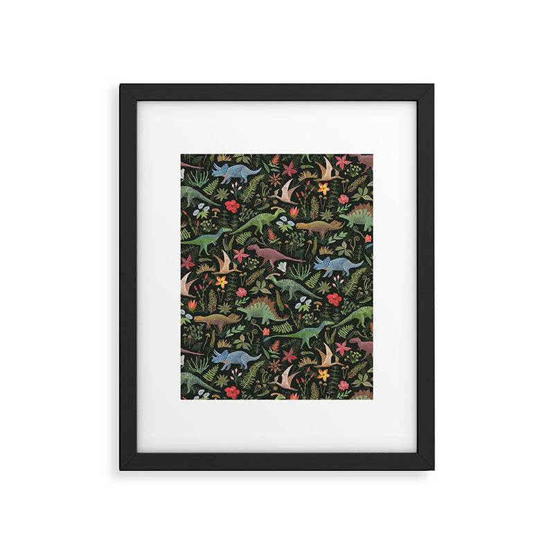 Dinosaur Jungle Framed Art Print Gallery Image 6