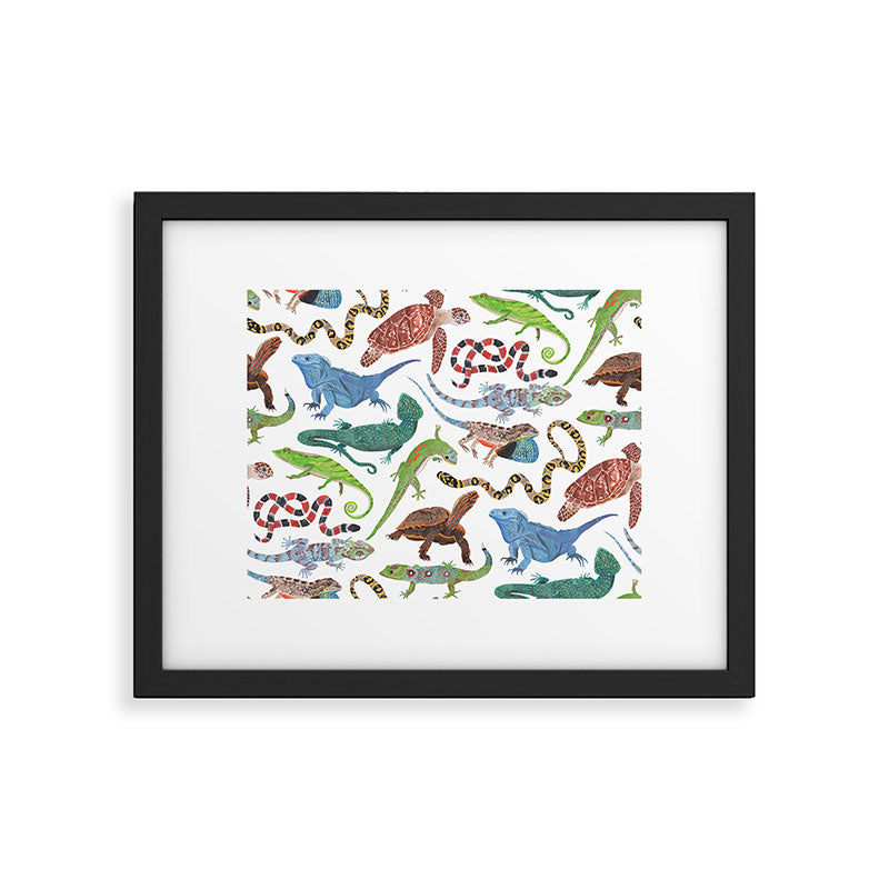 Endangered Reptiles Around the World Framed Art Print Gallery Image 6
