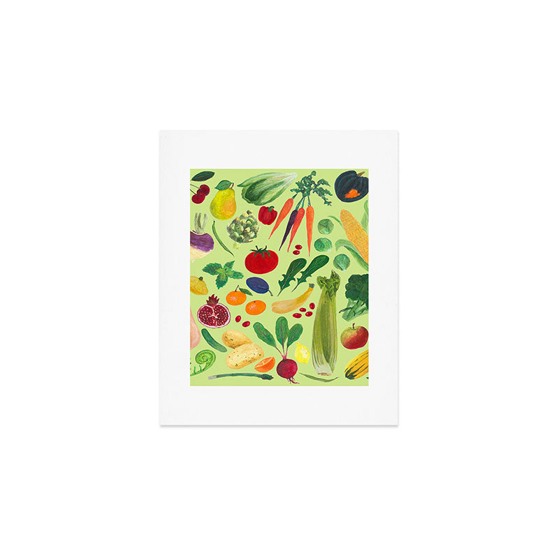 Fruits and Veggies Art Print Gallery Image 1