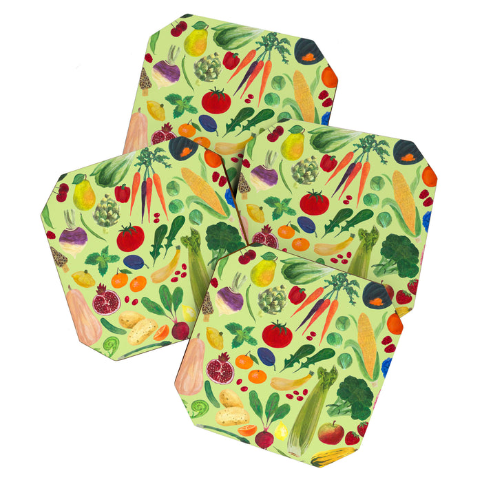 Fruits and Veggies Coaster Gallery Image 1