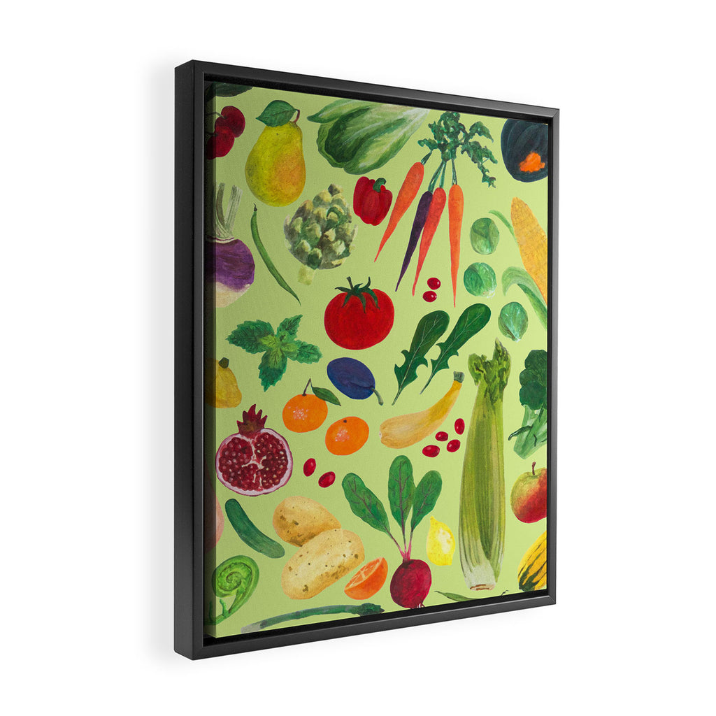 Fruits and Veggies Framed Canvas Print Gallery Image 2