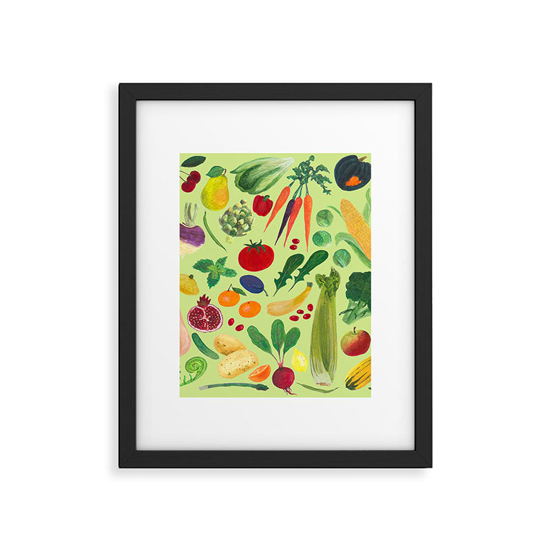 Fruits and Veggies Framed Art Print Gallery Image 6