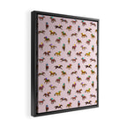 Off to the Horse Races (Pink) Framed Canvas Print Gallery Image 2