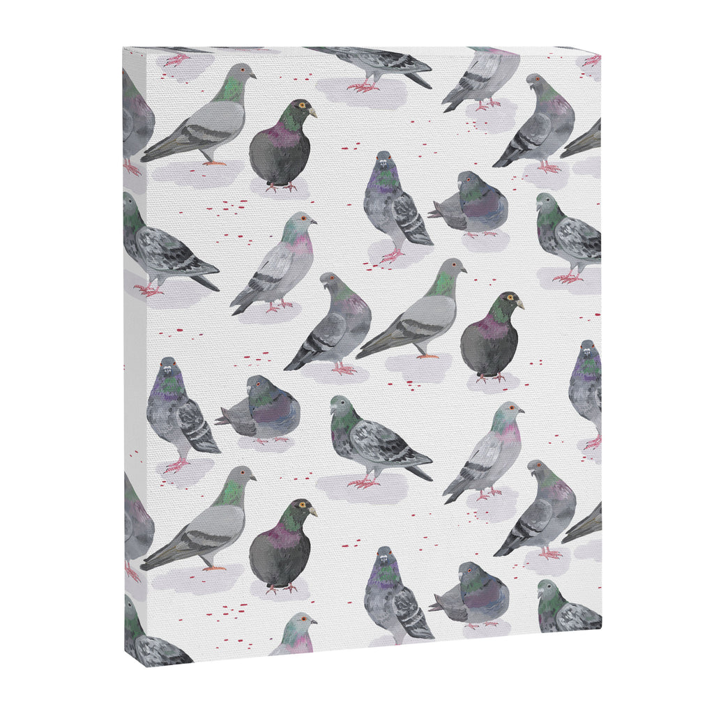 Pigeon Party Canvas Print Gallery Image 8