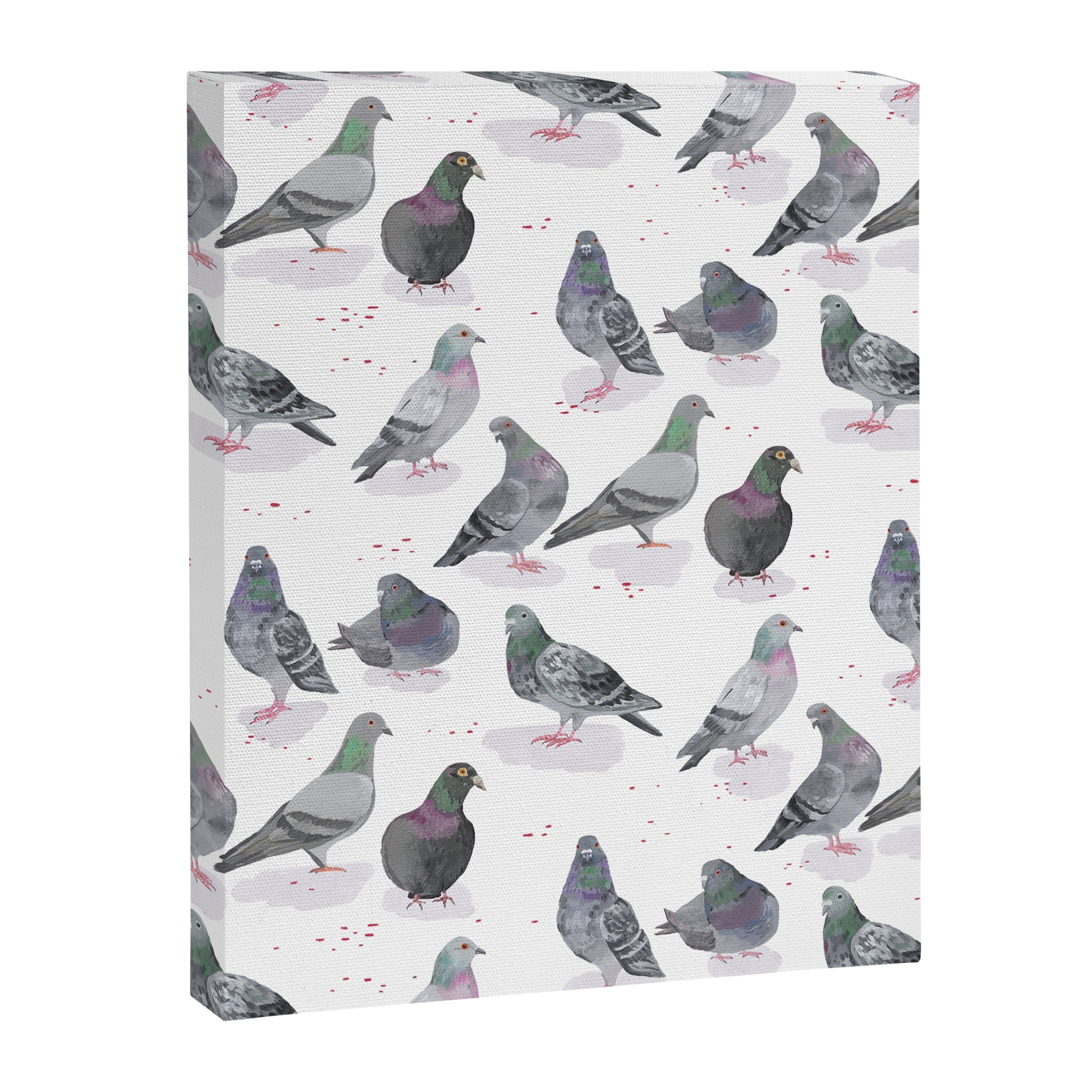 Pigeon Party Canvas Print Gallery Image 8