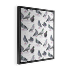 Pigeon Party Framed Canvas Print Gallery Image 2