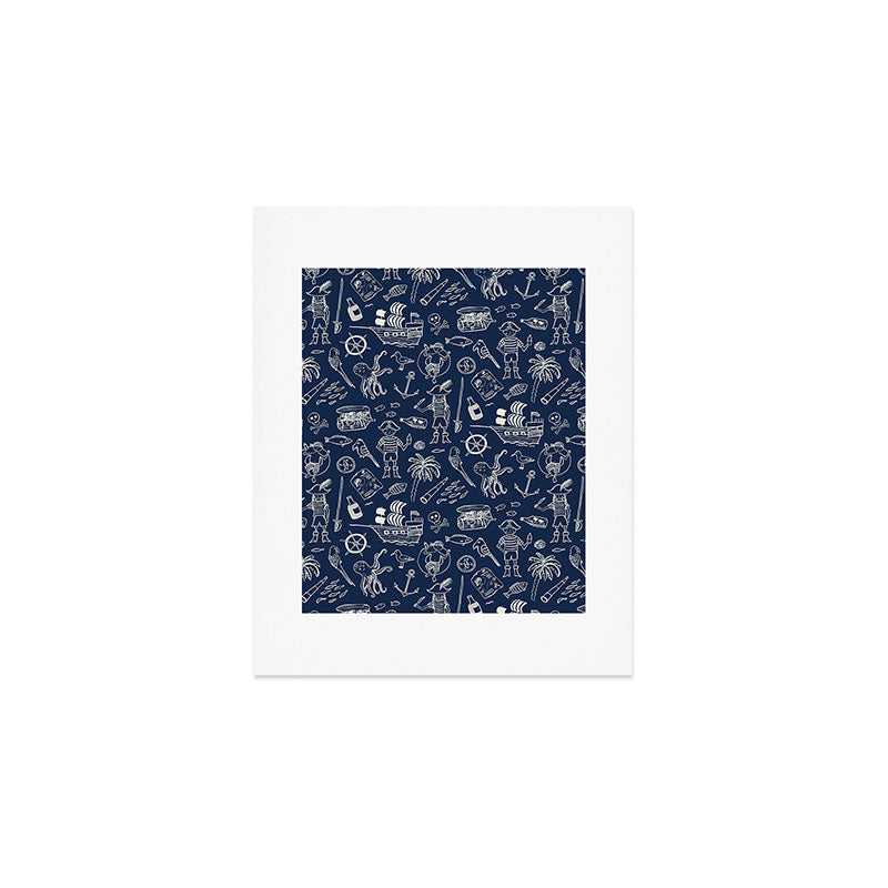 Pirate Play - Blue Art Print Gallery Image 1