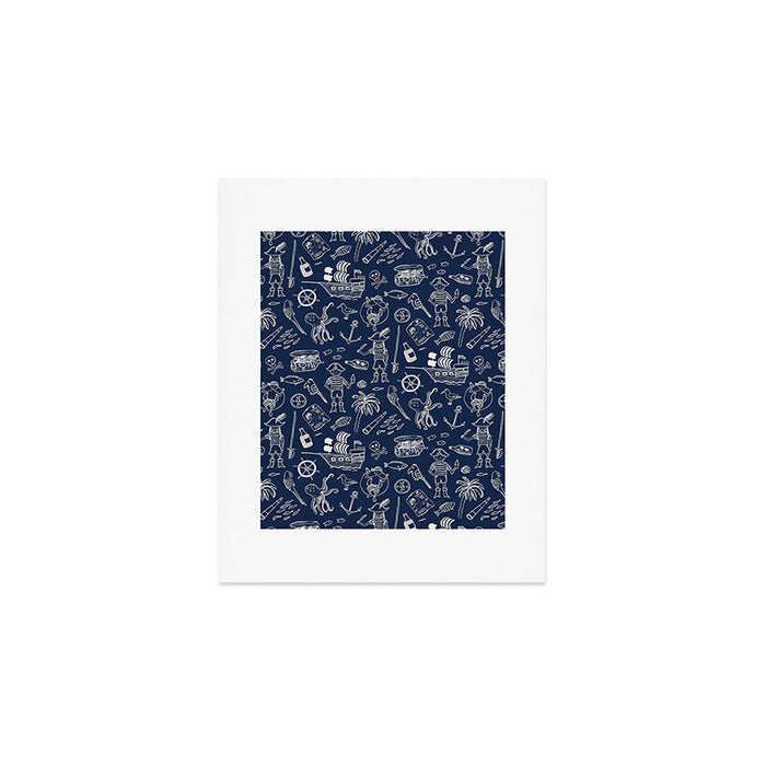 Pirate Play - Blue Art Print Gallery Image 1