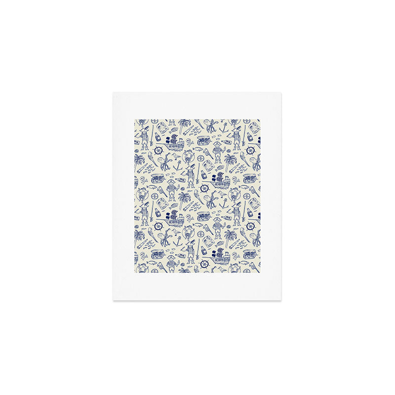 Pirate Play - Cream Art Print Gallery Image 1