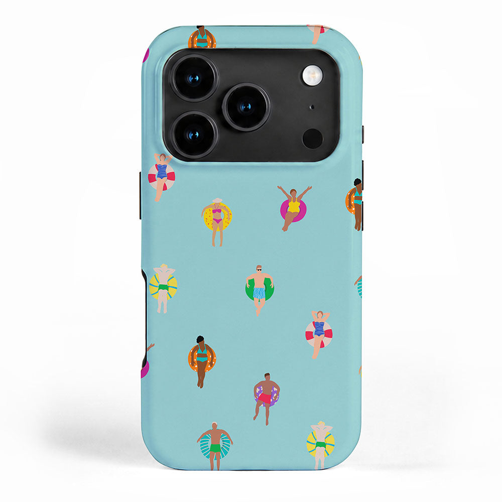 Pool Floating iPhone Case Gallery Image 1