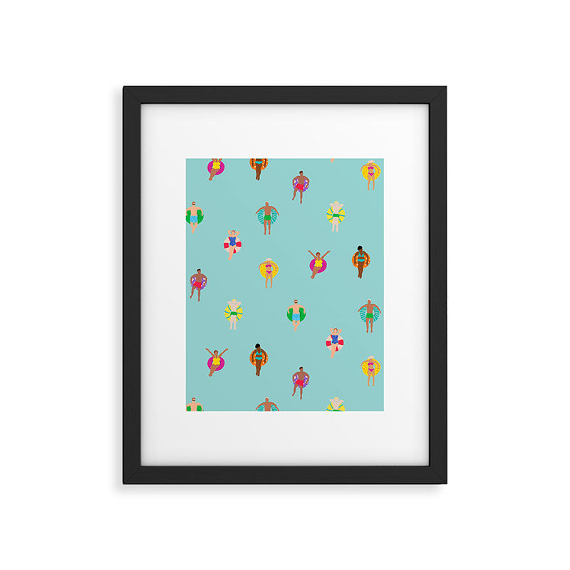 Pool Floating Framed Art Print Gallery Image 6