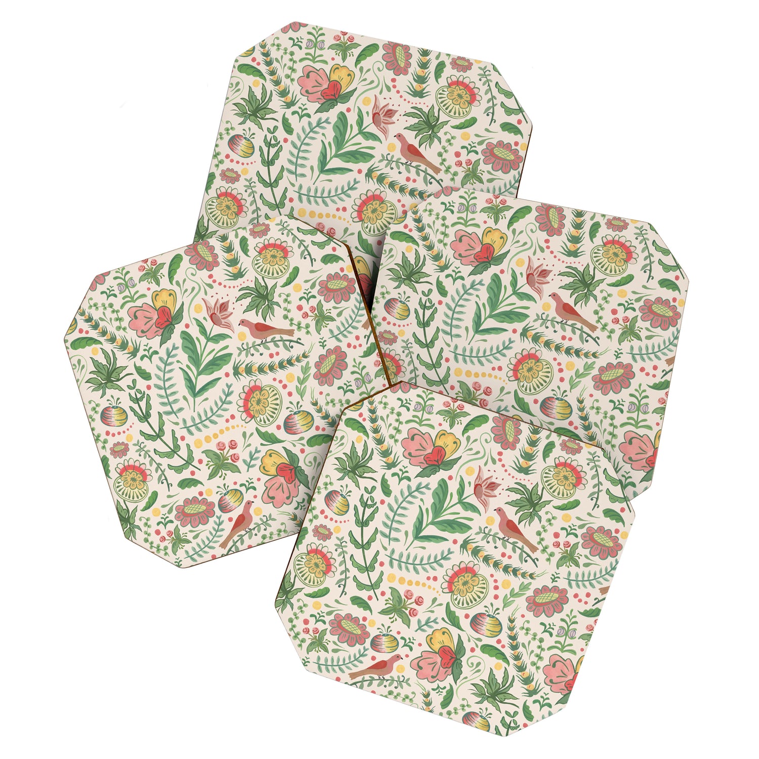 Swedish Floral - Cream Coaster Gallery Image 1