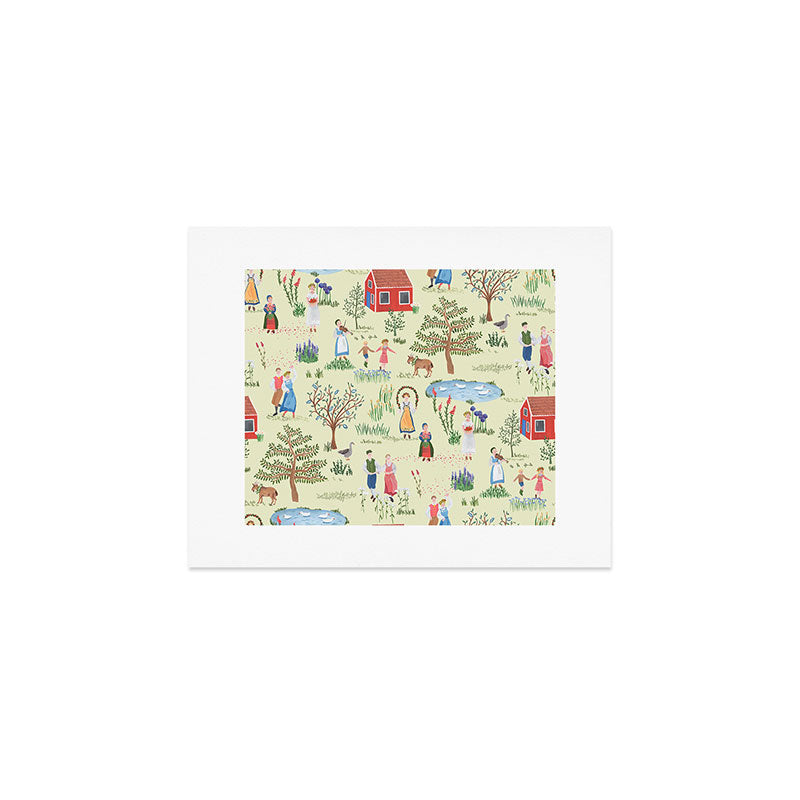 Swedish Folk Art - Midsummer Art Print Gallery Image 1