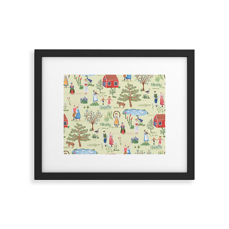 Swedish Folk Art - Midsummer Framed Art Print Gallery Image 5