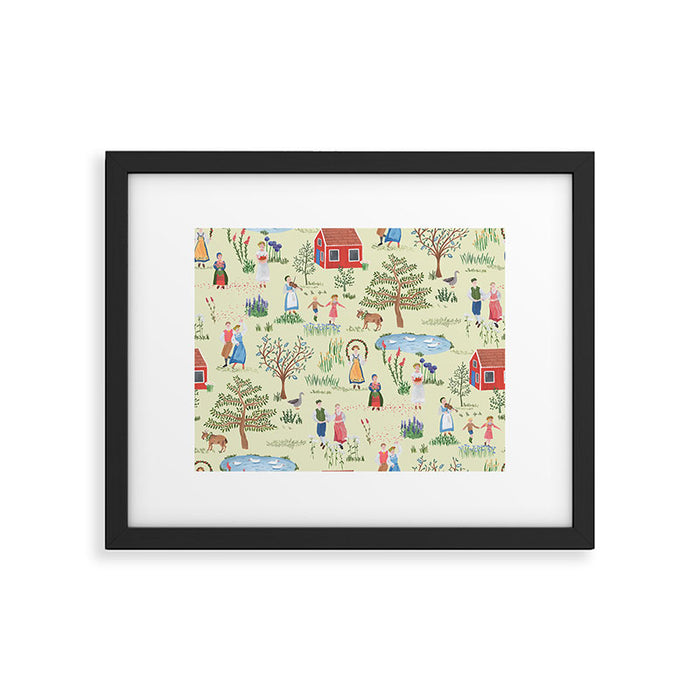 Swedish Folk Art - Midsummer Framed Art Print Gallery Image 1