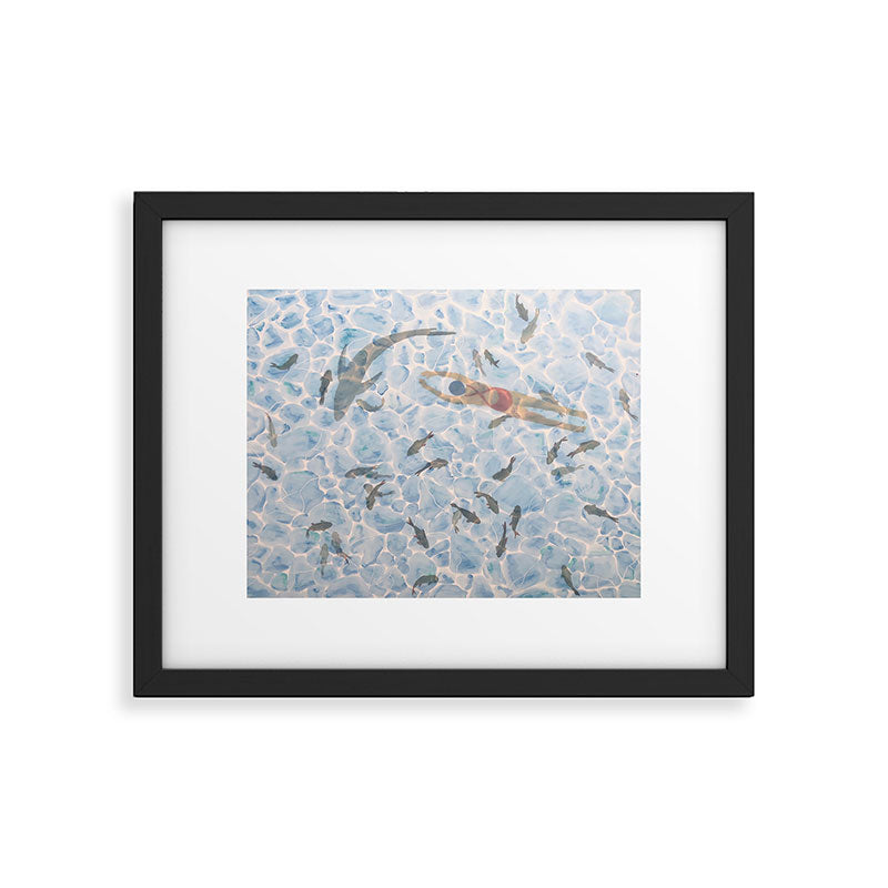 Swimming Framed Art Print Gallery Image 5