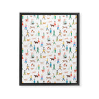Walking Our Dogs Framed Canvas Print Gallery Image 8