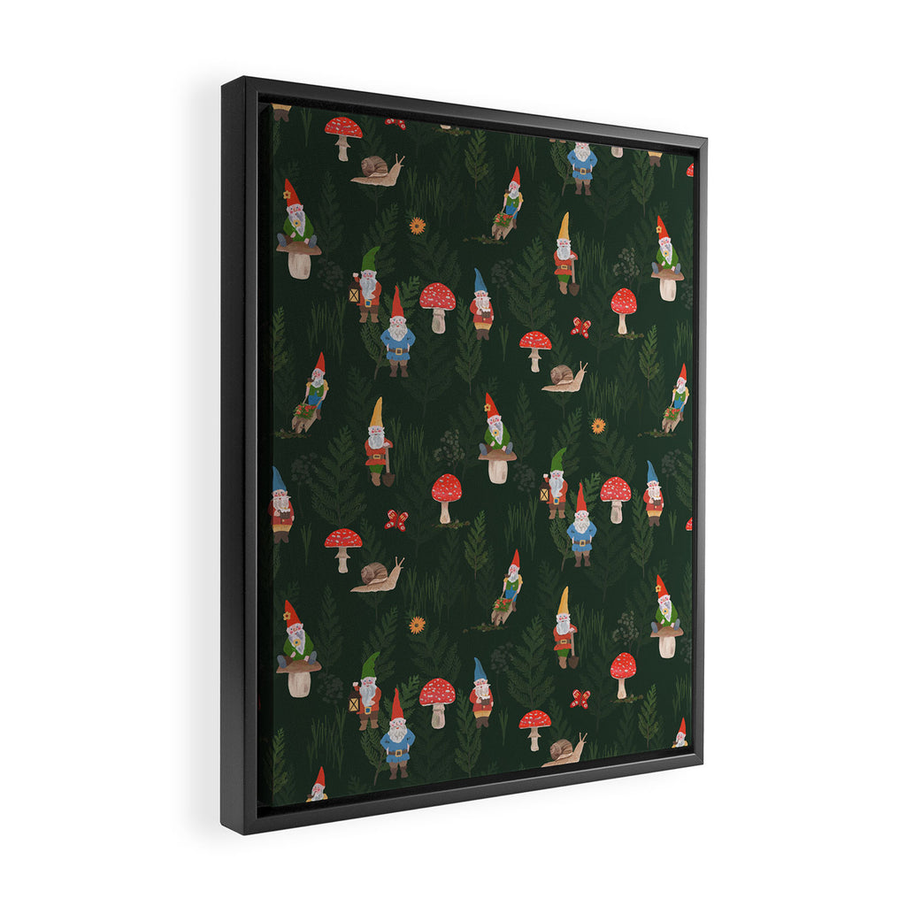 Woodland Gnomes Framed Canvas Print Gallery Image 2