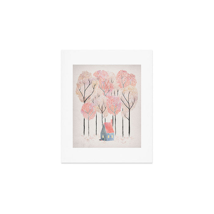 Cabin in the Woods Art Print Gallery Image 1