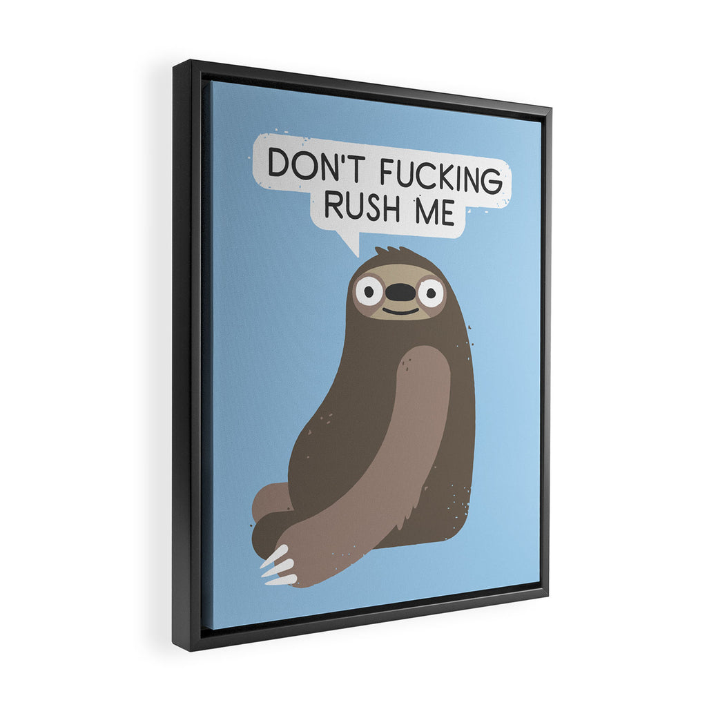 No Hurries Framed Canvas Print Gallery Image 2