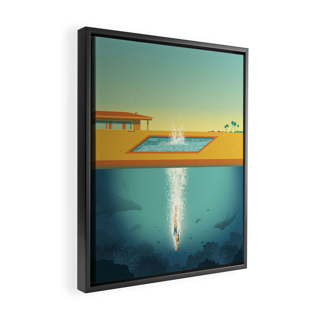 Beneath the Surface Framed Canvas Print Gallery Image 2