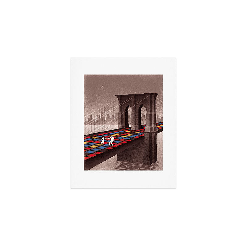 Dancing on the Bridge Art Print Gallery Image 1