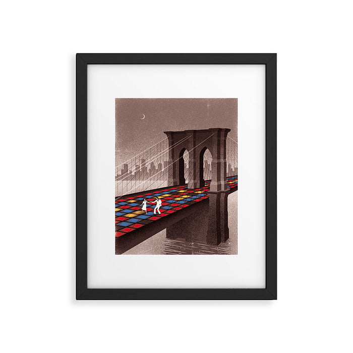 Dancing on the Bridge Framed Art Print Gallery Image 1