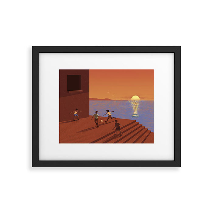 Dreaming Football Framed Art Print Gallery Image 1