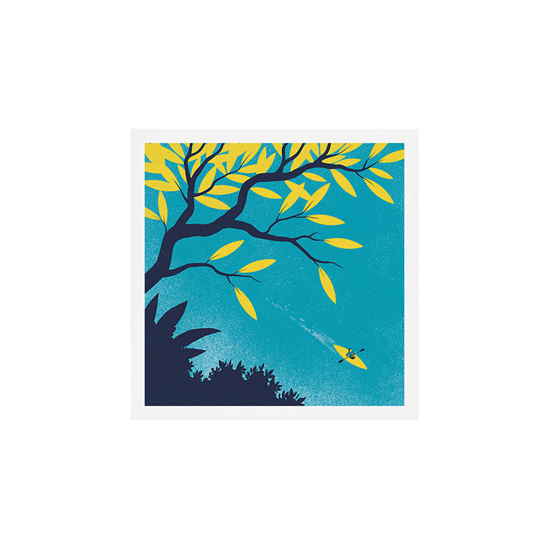 Leaf on Water Art Print Gallery Image 1