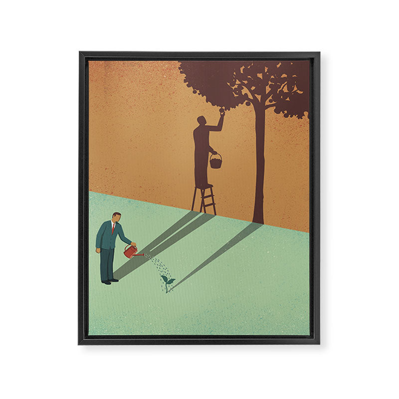 Long-term Perspective Framed Canvas Print Gallery Image 8